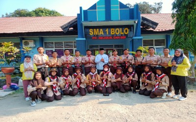 Pelepasan anggota Ekskul Pramuka SMA Negeri 14 Makassar untuk mengikuti Kemah Akbar Se-Kabupaten Jakarta Pusat